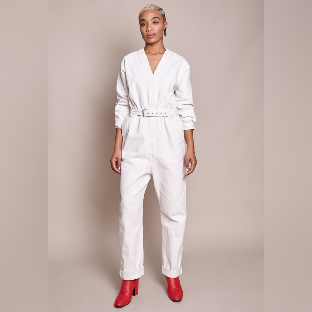 Rachel Comey white denim jumpsuit, 8